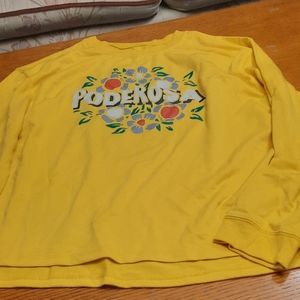 "Poderosa" Yellow Sweater - Medium